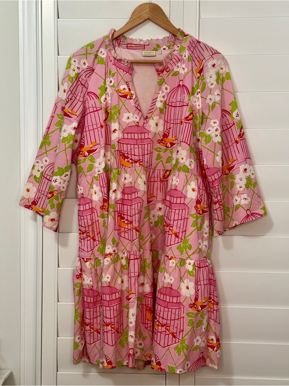 Spartina 449 pink birdcage Maisie dress